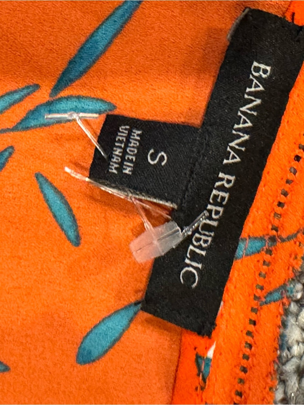 Banana Republic Bright Orange Floral-Print Tank - Picture 5 of 7